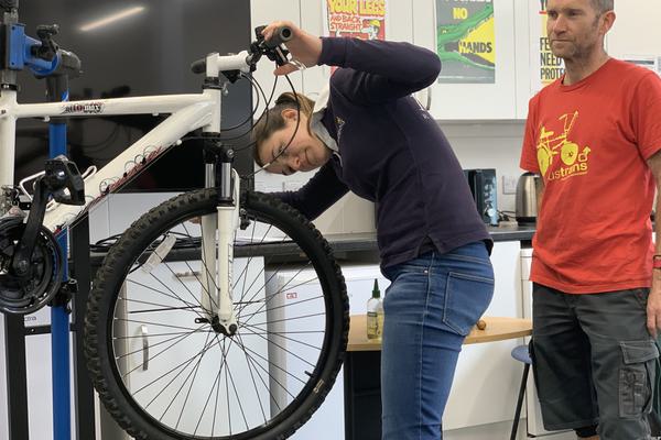 Pendennis employees attend Sustrans cycle maintenance workshop