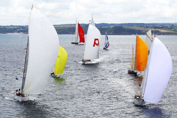 The Pendennis fleet racing at the 2012 Pendennis Cup