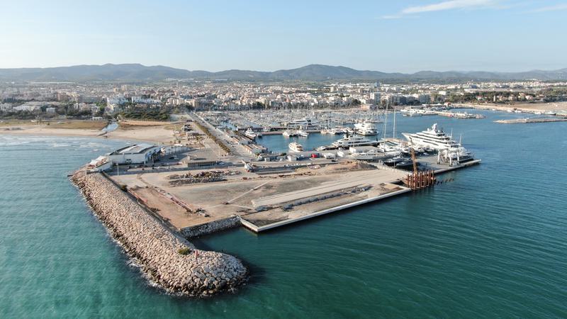 Aerial view of Pendennis Vilanova marina