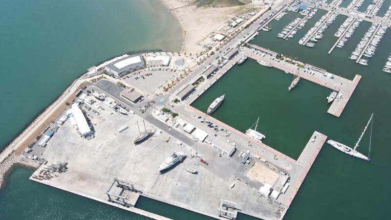 Aerial view of Pendennis Vilanova site in 2022
