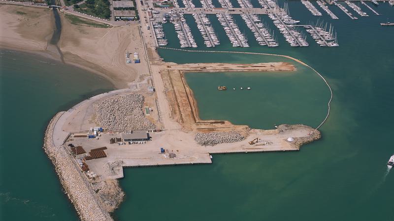 Vilanova marina is built in 2007